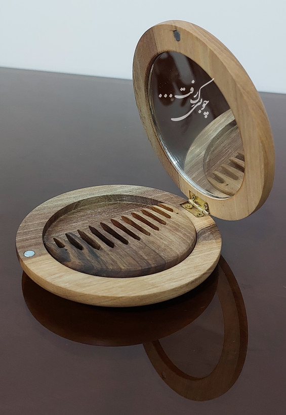 آینه تاشو چوبی